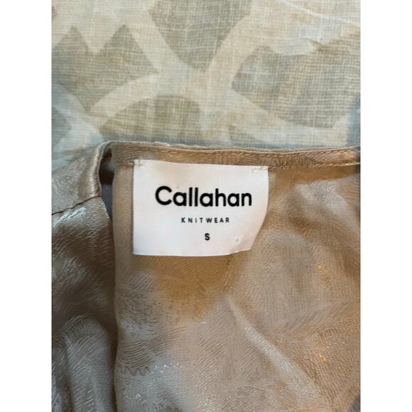 Callahan Sami midi dress tie front in blush size small NWT - Picture 6 of 10